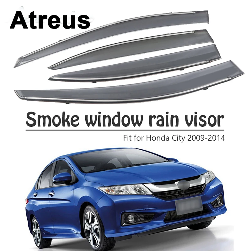 Atreus для Honda City 2009 2010 2011 2012 2013 2014 автомобильные аксессуары дверь дым Окно