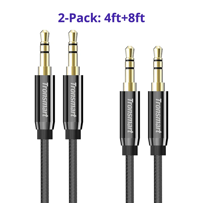 Tronsmart S3C02 3.5mm Jack AUX Cable Audio Cable Speaker Cable for Force Speaker,Headphones,Soundbox,Car,MP3,CD,iPads,Laptop