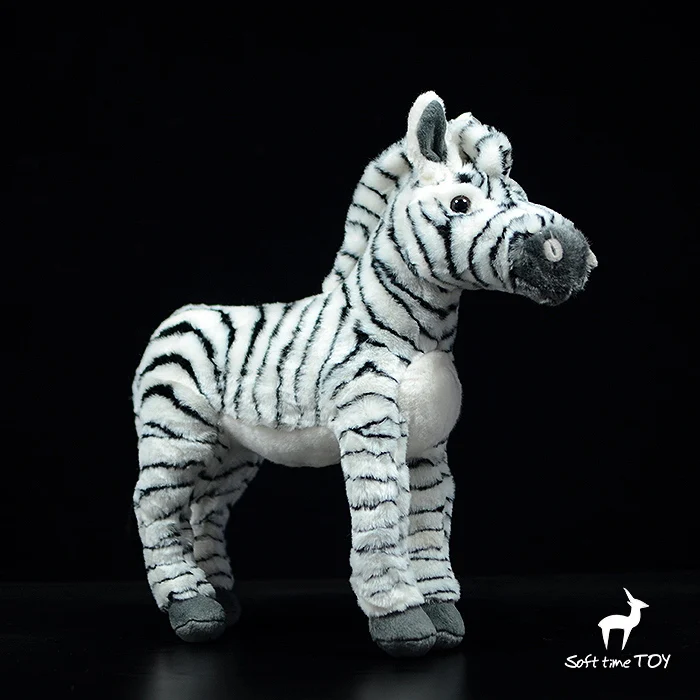 

Zebra Doll Toy Real Life Plush Animals Children's Birthday Gifts Soft Toy Shop