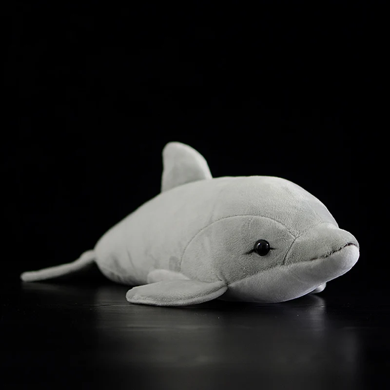 

15.7 inch/40CM Grey Cute Dolphin Figurine Simulation Bottlenose Oceanic Dolphins Plush Toy Simulation Animal Plush Toy Kids Gift