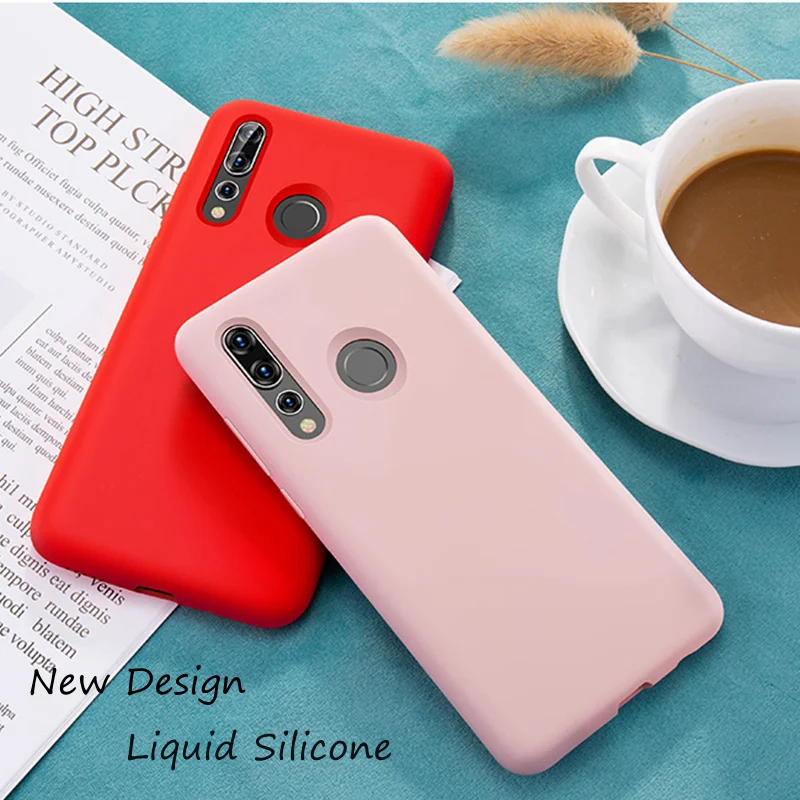 

New Design Liquid Silicone Soft Case For Huawei P30 P20 lite Mate 20 10 Pro For Honor 8X 9 10 V20 Nova 3i Y9 Y7 P smart Plus