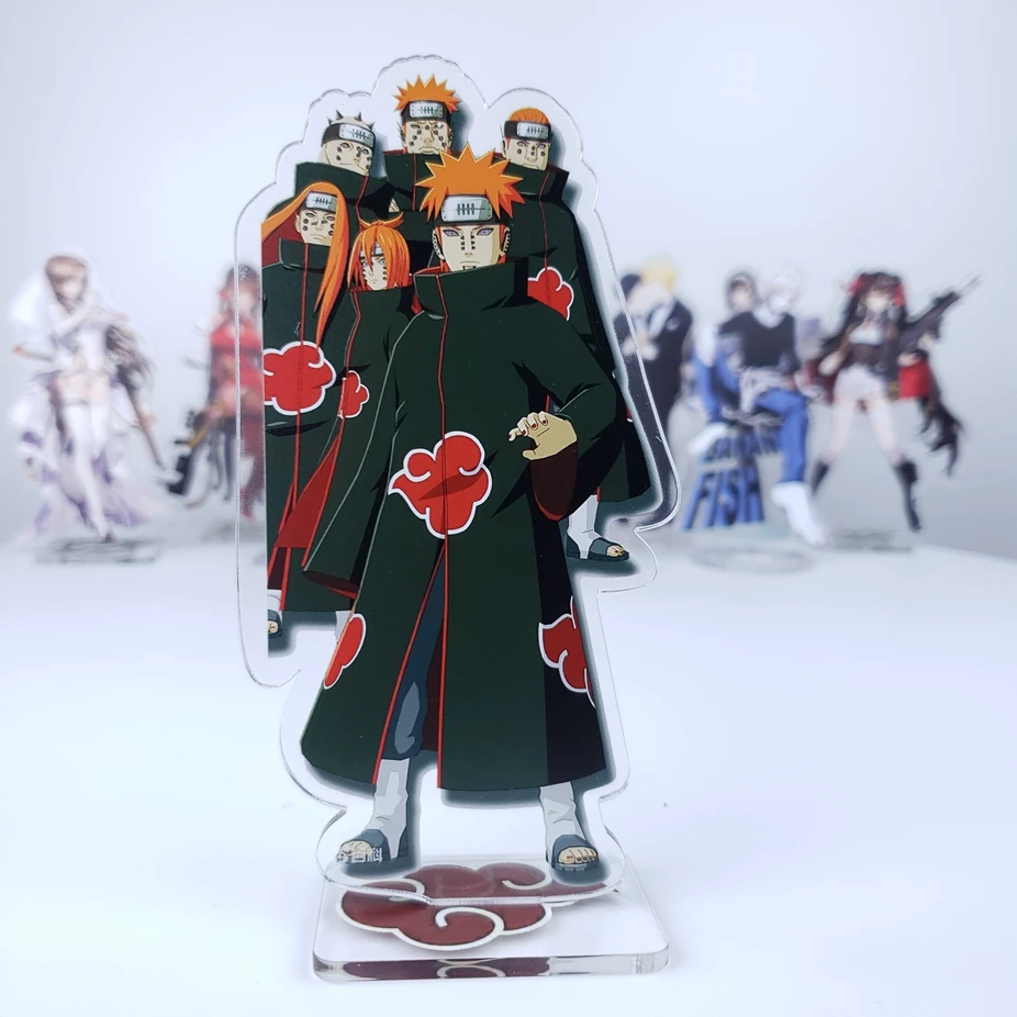 

Anime NARUTO Uchiha Itachi Uchiha Sasuke Uzumaki Naruto Pain Cosplay Desk Acrylic Desk Figure Stand Model Plate Decor Gift
