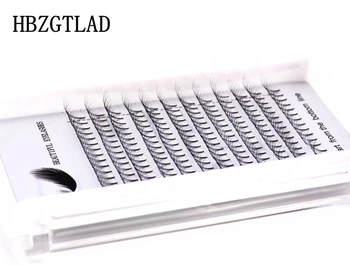 

New 4D Russian Volume Eyelashes Extension Short Stem Pre made Fans C D curl Mink Lash Hot Selling Eyelash Individual Extensions
