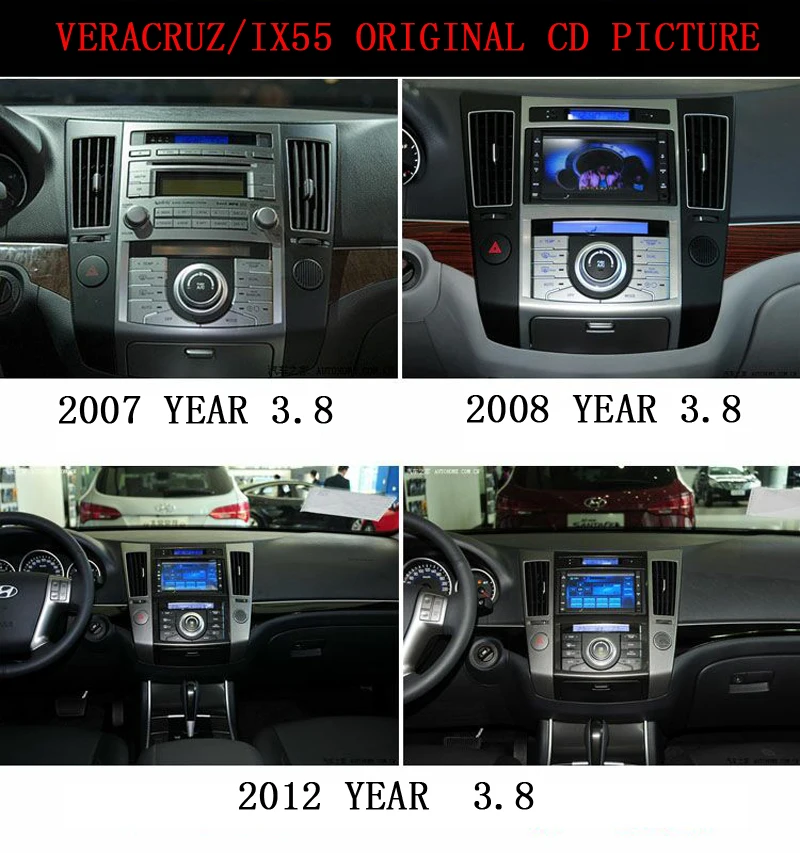 Clearance PX6 6CORE RAM 4g octa core android 9.0 car dvd player for HYUNDAI VERACRUZ IX55 2006-2013 with gps navigation wifi audio stereo 4