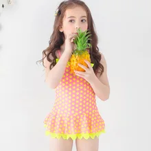 Комплект бикини высокого качества для девочек из двух предметов, купальник в полоску с принтом, милый детский купальный костюм, летний купальник для детей