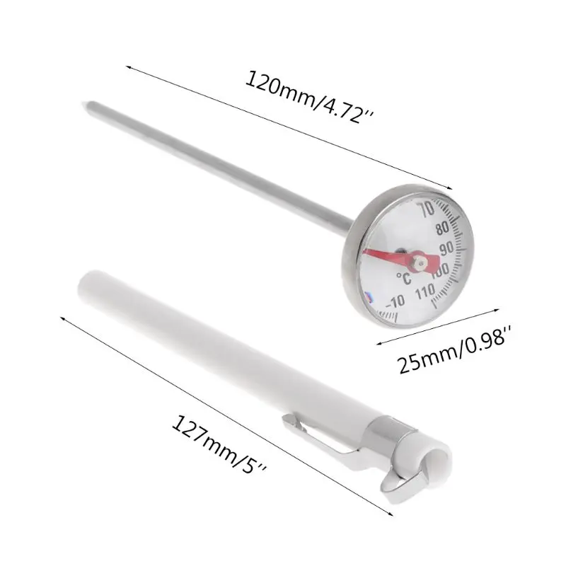 Food Meat Milk Coffee BBQ Thermometer Stainless Steel Home Kitchen Probe Useful | Инструменты