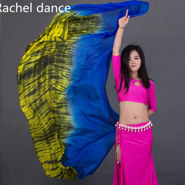 2017 Design 100% Real Silk Belly Dance Veil Pretty Belly Dancing Veil