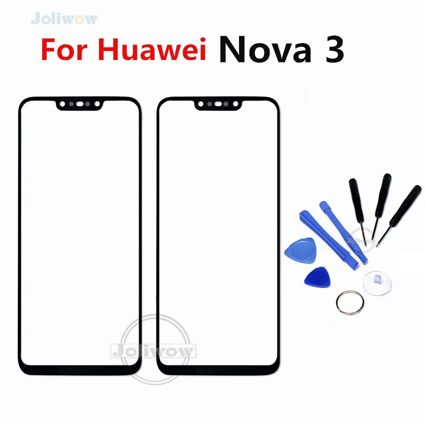 Для Huawei nova 3 сенсорная панель стекло экрана для nova3 переднее Внешнее Стекло Крышка
