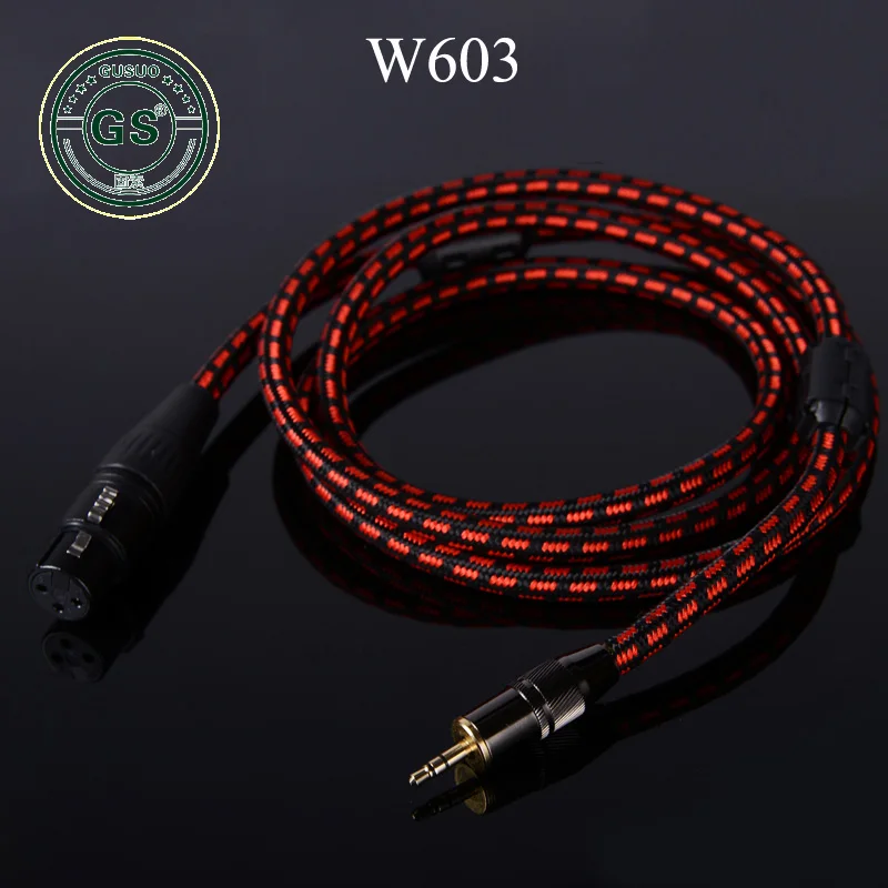 GUSUO 1 8 3 5mm Jack to XLR 3P Male Female Plug Microphone Headphone Audio Stereo Amplifier Guitar Speaker Extension Cable