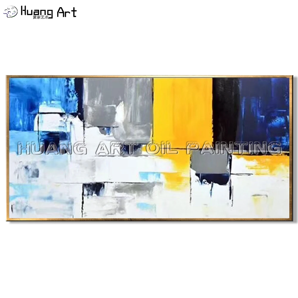 

High Skill Hand-painted High Quality Color Lump Abstract Landscape Oil Painting on Canvas Modern Oil Painting for Wall Decor