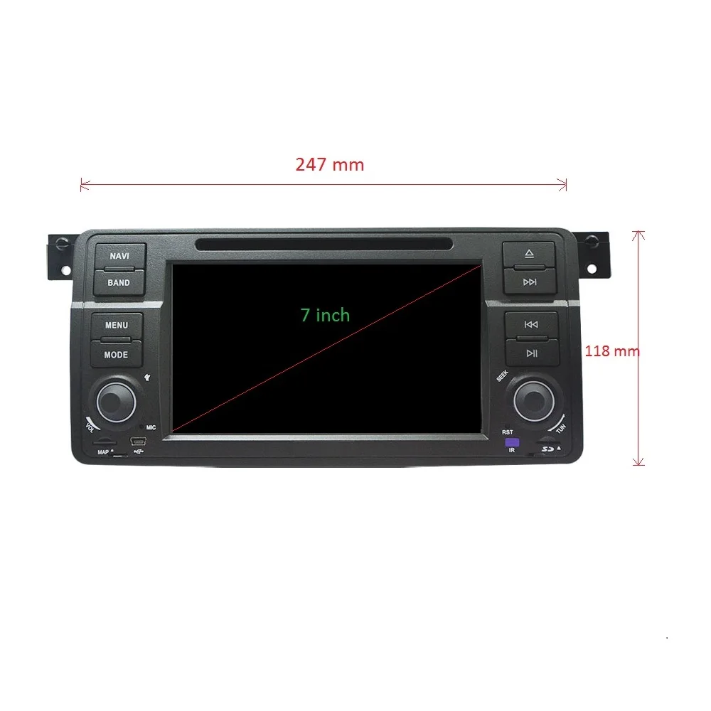 " Android 9 для BMW E46 M3 автомобильный gps-навигатор, px5, Wifi, 3g, ram 4 Гб rom 64 ГБ, Восьмиядерный, сенсорный экран, рулевое колесо, canbus