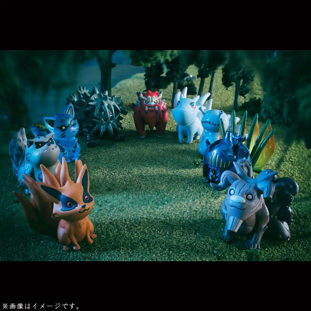 Naruto - Naruto Uzumaki and 9 Tailed Beasts Bijuu 11pcs/lot Action Figure (4-7cm)