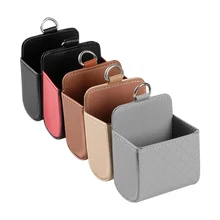 Автомобильный отсек на вентиляционное отверстие для спинки сиденья аккуратный ящик для хранения из искусственной кожи чехол для монет карманный органайзер подвесной держатель Чехол автомобильные аксессуары