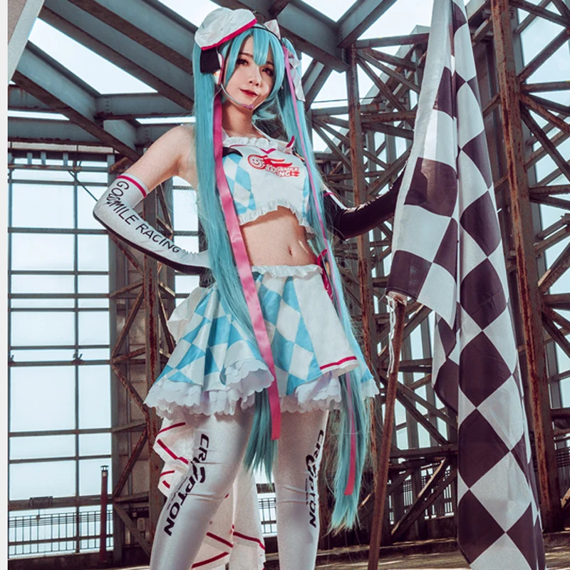 CosplayLove VOCALOID Rennwagen гоночный автомобиль Miku костюм косплей платье для девочки