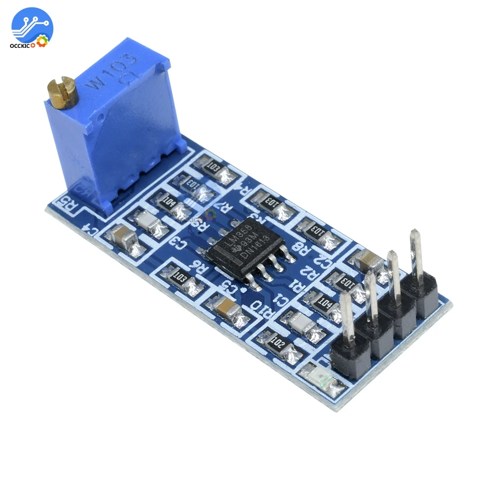 LM358 100 увеличение времени модуль усиления рабочий усилитель звуковой динамик