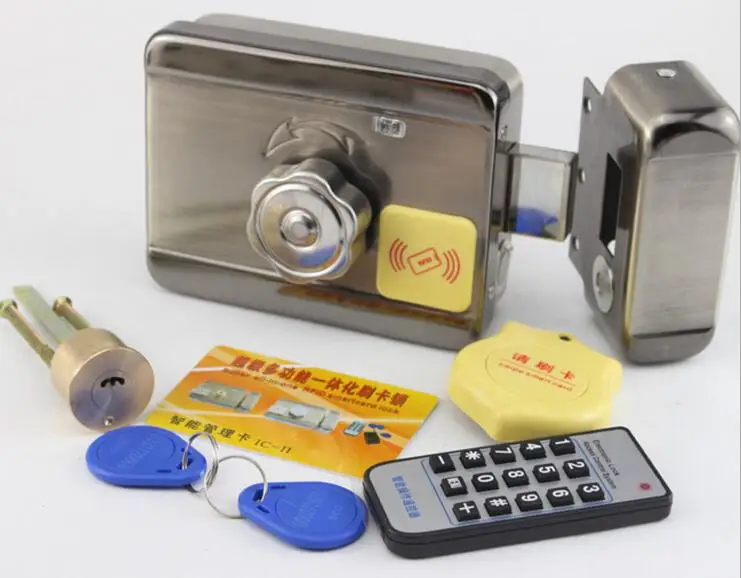 

Electric Encryption lock Remote Control ID Card Reader Open intelligent Door Access Control System