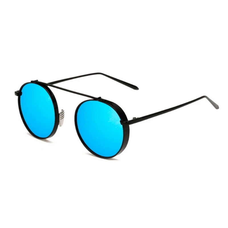 ROYAL GIRL, круглые солнцезащитные очки для женщин, фирменный дизайн, маленькая металлическая оправа, плоский верх, солнцезащитные очки для женщин, зеркальные, gafas de sol ss978