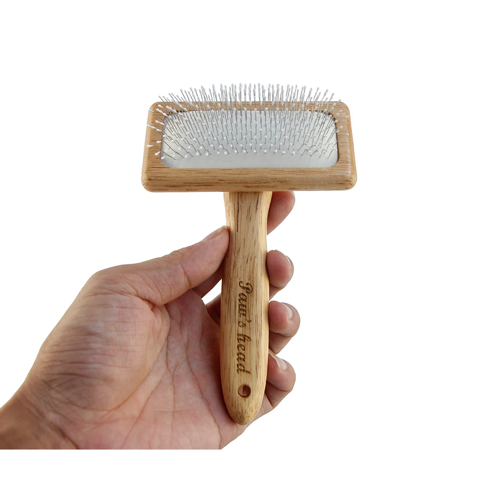 

Pet Brush for Grooming & Massaging, Cats Fur Detangling Pins & Coat Smoothing Slicker Bristles, Dog Shampoo Gilling Brush