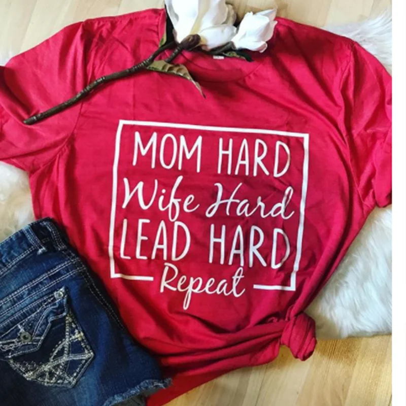 Крутые женские футболки модные топы для мамы с надписью Blessed Mom Thankful уличная