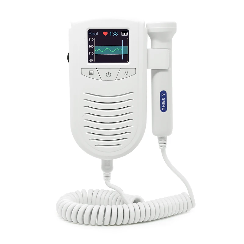 Фетальный допплеровский детектор карманный портативный бытовой беременный ребенок ультразвук сердцебиение звуковой монитор без излучения 3,0 МГц зонд