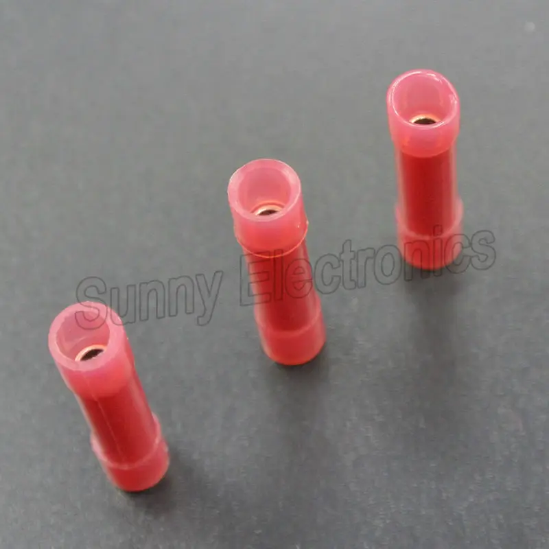 75 Pack 8 Gauge Wire Butt Connectors Red Nylon 8 AWG Crimp Cable Terminals USA 