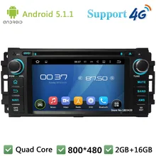 QuadCore Android 5.1.1 Car DVD Player Radio DAB+ 3G/4G WIFI GPS Map For Jeep Compass Commander Grand Cherokee Wrangler Unlimited