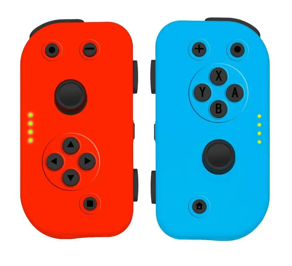 Беспроводной Bluetooth 400 мАч левый и правый игровой контроллер Joy-Con Joypad геймпад для пульта переключателя kingd NS с кабелем type C - Цвет: Blue with Red