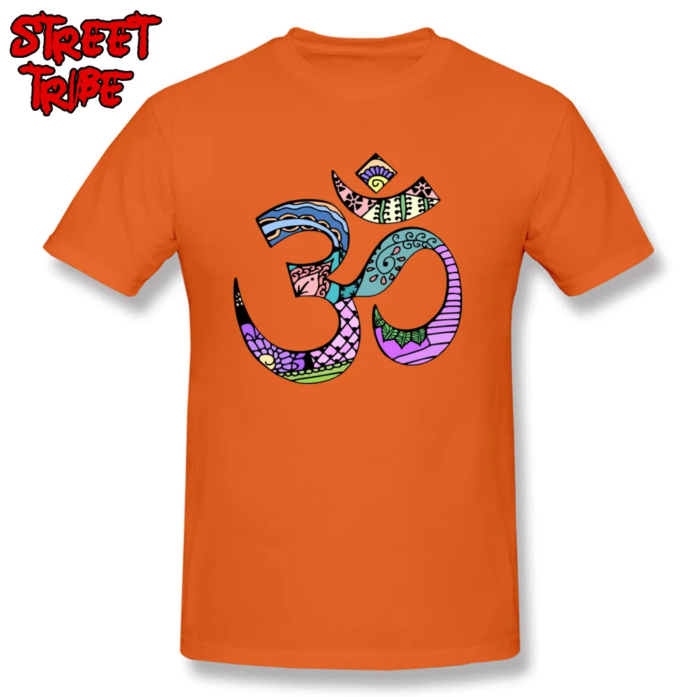 Classic Mens T-shirts Ohm Printed On Tees Cotton Short Sleeve Unique Tops & Tees O-Neck Free Shipping Ohm orange