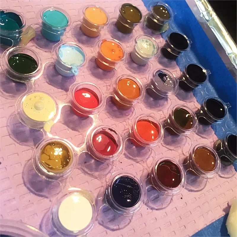 Tinta de Tatuagem Suporte de Copo Pigmento de Tinta Tattoo Aftercare Suprimentos Descartáveis Plástico Maquiagem Tampões Bandejas 10 mm & 12 ez 10 Acessórios para tatuagem