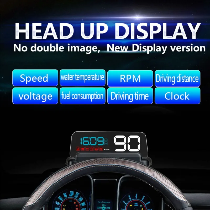 C500 OBD2 Hud T900 gps Head Up Дисплей проектор Цифровой Автомобильный проектор скорости бортовой компьютер расход топлива
