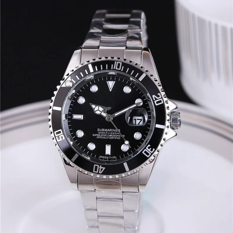 

top luxury brand mens watches simple watch 2019 Stainless steel wristband diver men's watch quartz male gold wristwatch