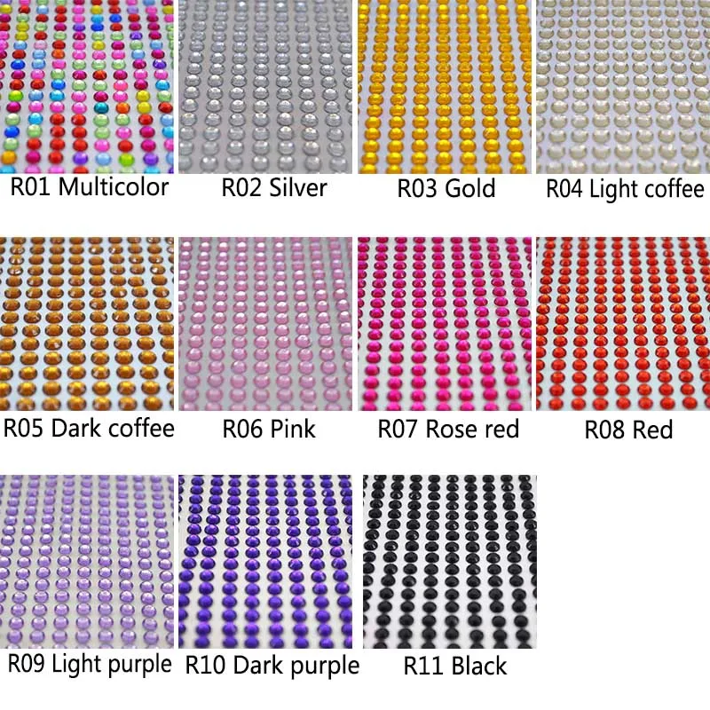646 шт/лист, 5 мм, самоклеящиеся стразы, акриловые наклейки, сделай сам, наклейка для скрапбукинга, наклейки для мобильного телефона/ПК, Декор, блестящие камни для рукоделия