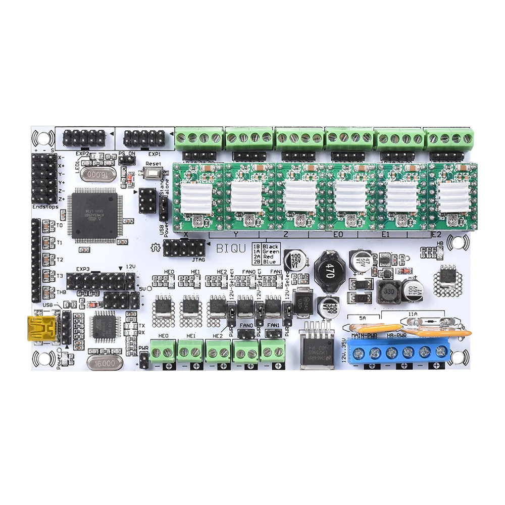

3D Printer Mainboard Rumba Motherboard MPU 3D Printer Accessories RUMBA Control Board Reprap A4988/DRV8825 Stepper Motor Driver