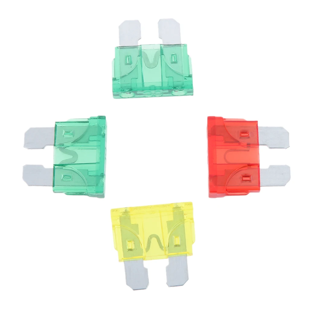 1 Set 4 Way Circuit Standard ATC Blade Fuse Holder DC 30V With 10/20/30/30 Fuse For Car Boat Truck Accessories 6.3mm Fuse Holder