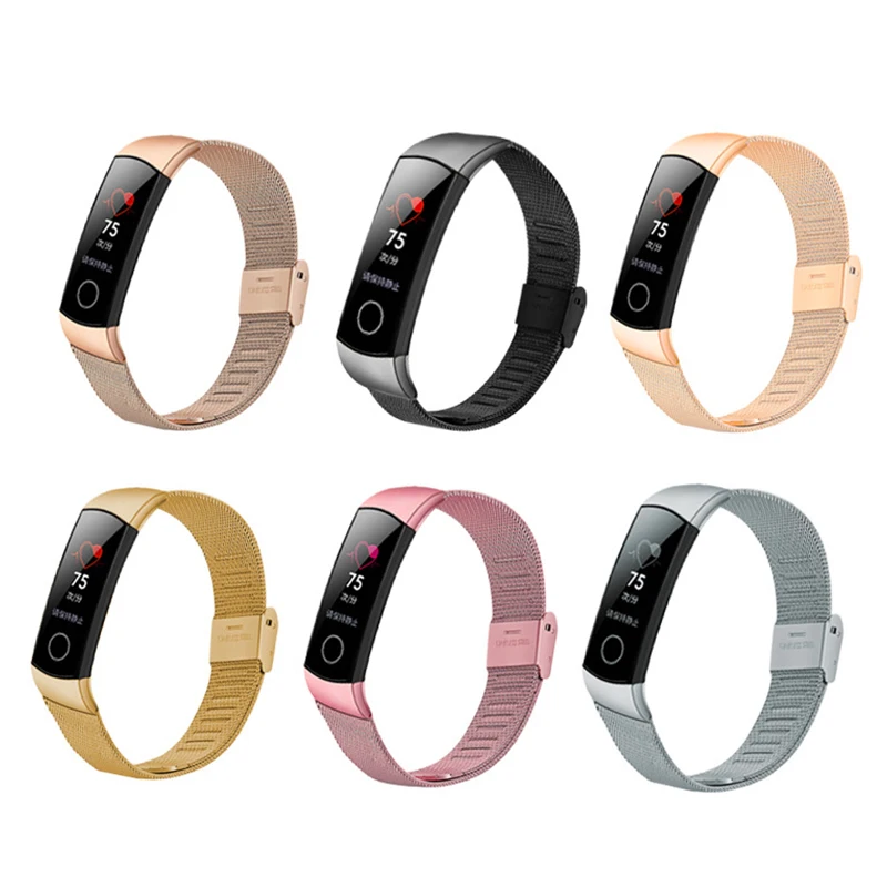 

Metal Strap for Huawei Honor Band 4 5 Strap Smart Accessories Wristband Stainless Steel Bracelet for Honor Band 4 wriststrap