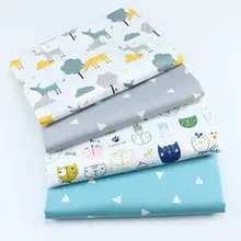 50x50 см кошка животное Хлопок Ткань для лоскутного одеяла подушки лоскутное Telas швейные ткани DIY ремесла Тильда Ткань детское платье