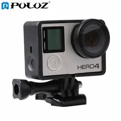 Для GoPro Интимные аксессуары УФ фильтр объектива и Рамки смонтировать защитный В виде ракушки для GoPro Hero4/3 +/3