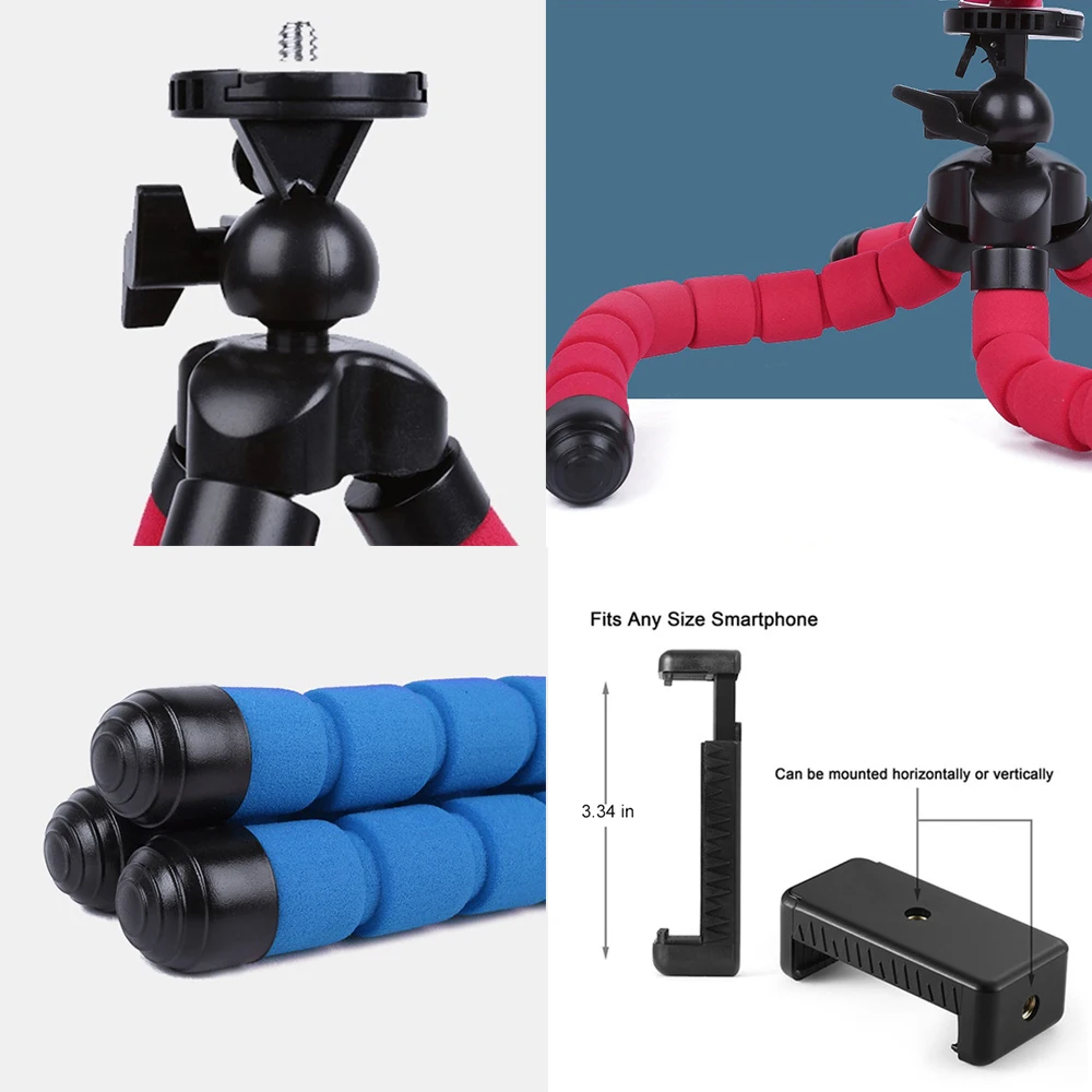 Штатив для смартфона для камеры Gopro Гибкий штатив Gorillapod Octopus mi ni Stand для Xiaomi Redmi mi NOTE 2 3 4 5 6 8 SE PLUS