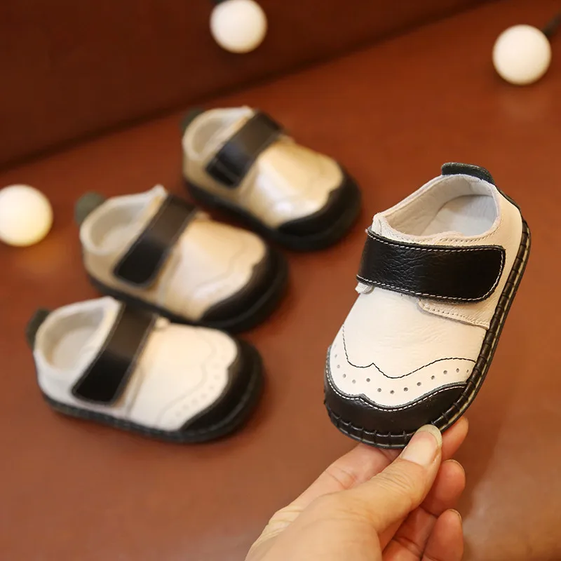 2019 New Baby Boys Dress Shoes Genuine Leather Breathable Soft Toddler