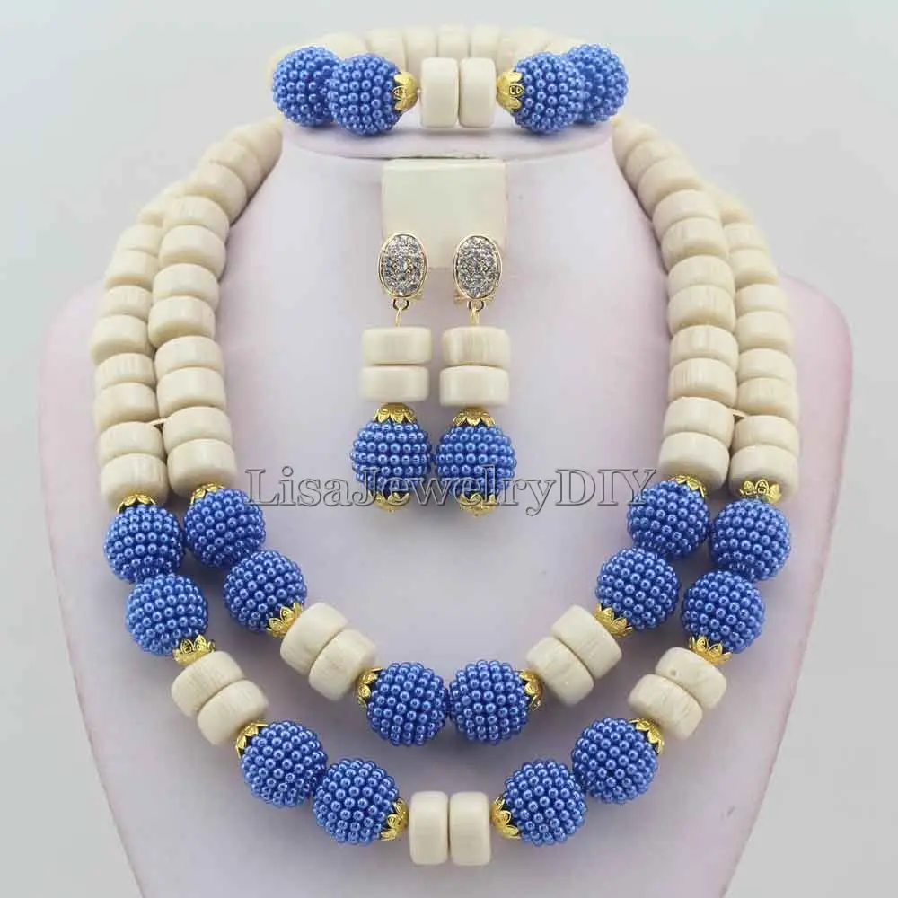 

Exclusive African Beads Jewelry Set Handmade Wedding Jewelry Set Christmas Jewelry Gift Free Shipping HD6662