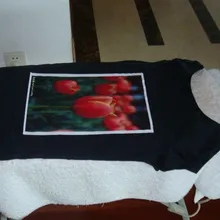 Применение железа, чтобы трансфер изображения A4 Размер(60 шт./лот) струйный темной ткани футболка теплообмена бумаги