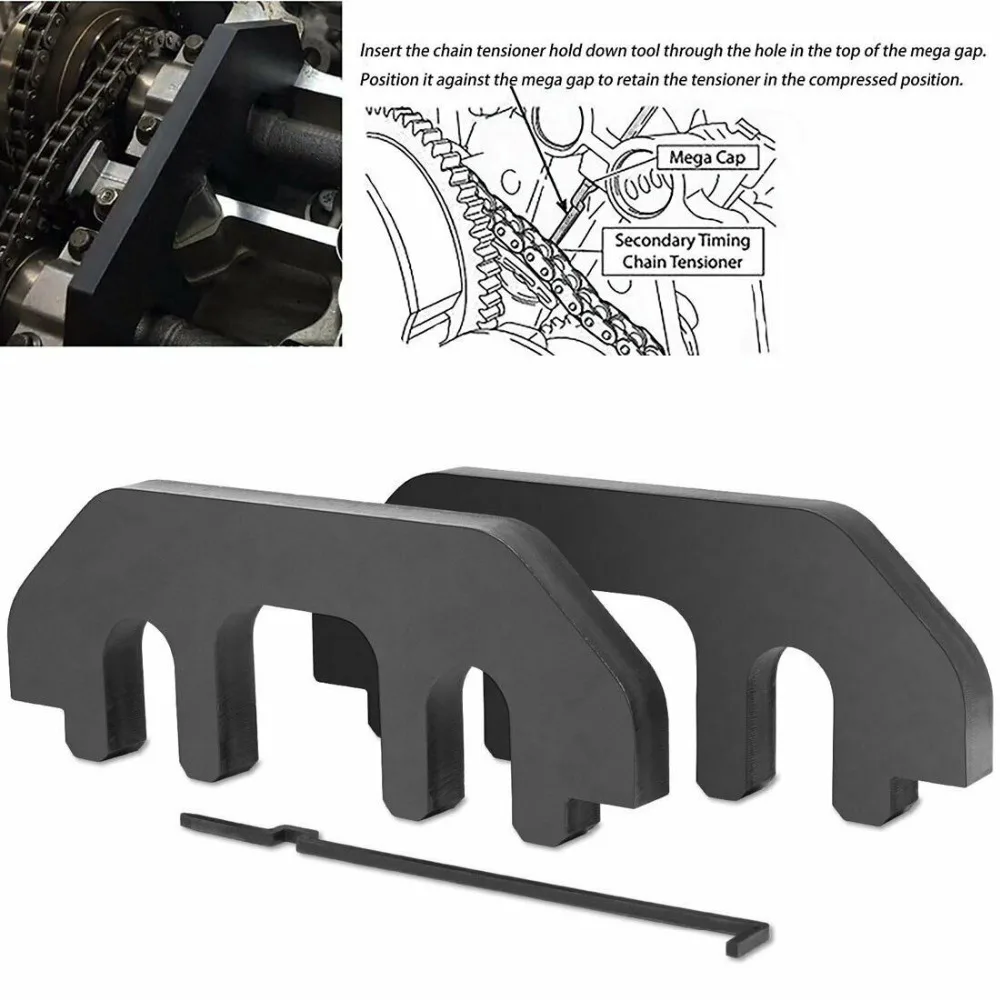 

Chuang Qian One Set of 3pcs Engines Camshaft Holding Tool Timing Alignment Holder Tool For Ford 3.5L 3.7L 4V Engines