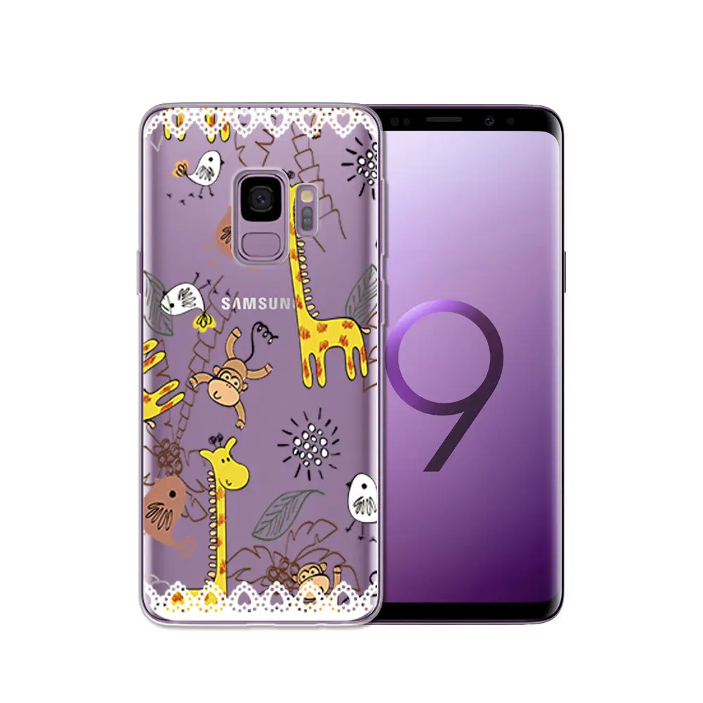 Arvin Silicone Case FOR Samsung Galax s5 S6 S7 S8 Clear Protective case FOR Samsung S6 edge S8 Plus S9 Plus Soft TPU Phone Cover (16)