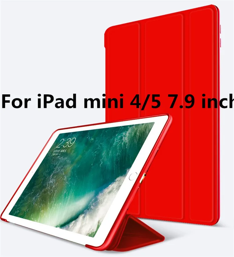 Для iPad mini 4/5 7,9 Чехол W Карандаш держатель мягкий чехол для iPad Air 3 10,5 Pro 10,5 чехол для iPad 6th Pro 9,7 Air 1/2 чехол - Цвет: mini-1