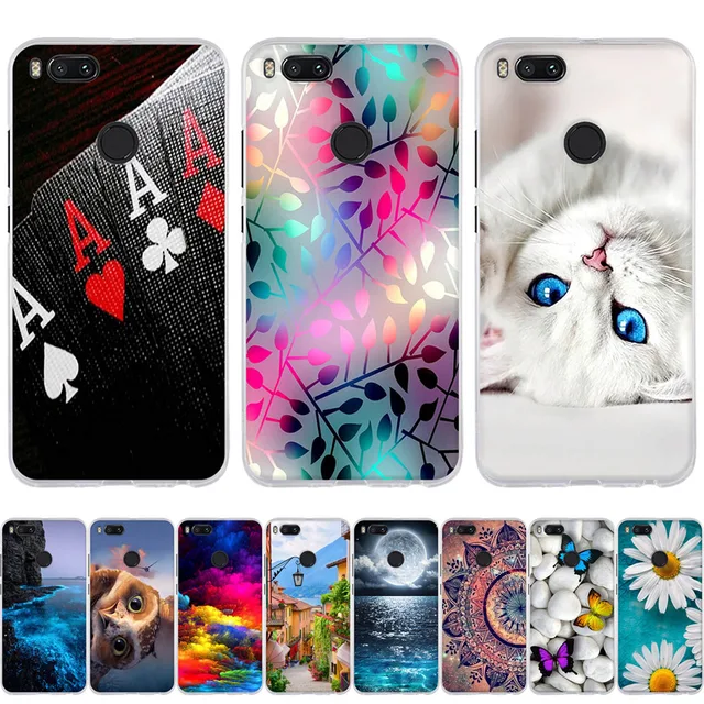 Luxury For Xiaomi Mi A1 A2 Case 3D Cute Cat Fundas Coque For xiaomi mi a1 a2 Lite Phone Case a1 Cover Soft Silicone TPU Shell