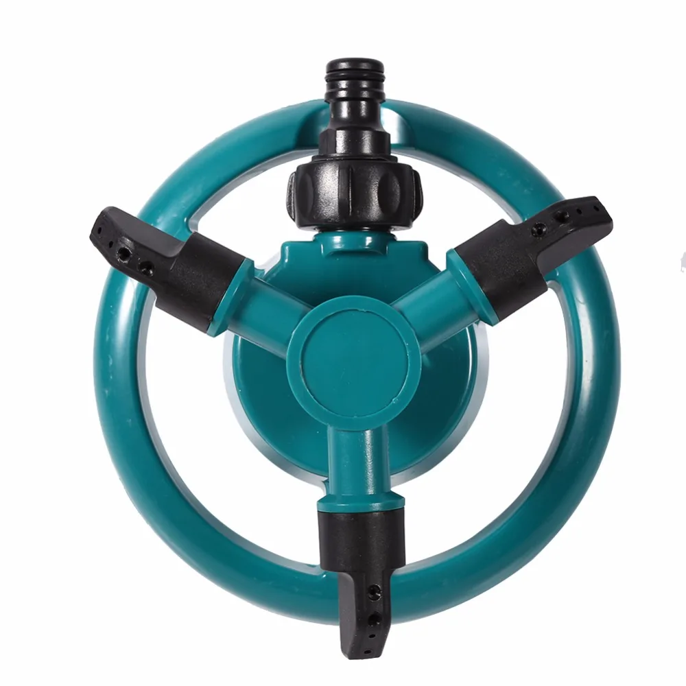 

Garden Sprinklers Water Durable Rotary Three Arm Water Sprinkler 360 Degree Automatic Rotating Water Sprinkler System 3 Nozzles
