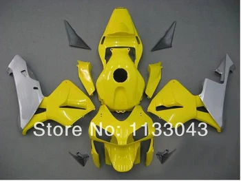 

100%Fit injection fairing kits for HONDA CBR600RR F5 03 04 CBR 600 RR 03 04 CBR600 2003 2004 Yellow silver fairings #66t +7GIFTS
