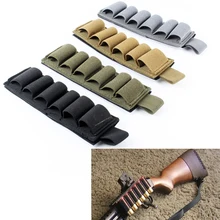 Страйкбол подсумок для журналов охотничья оболочка патроны держатель на липучке 6 патронов 12Ga 20Ga военный гаин для боеприпасов мешочек