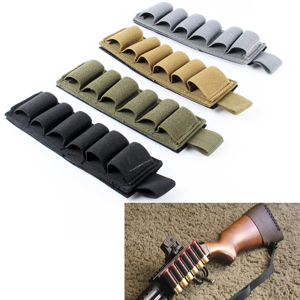 Airsoft Hunting Shell Ammo Carrier Holder 6 Rounds 12Ga 20Ga Military