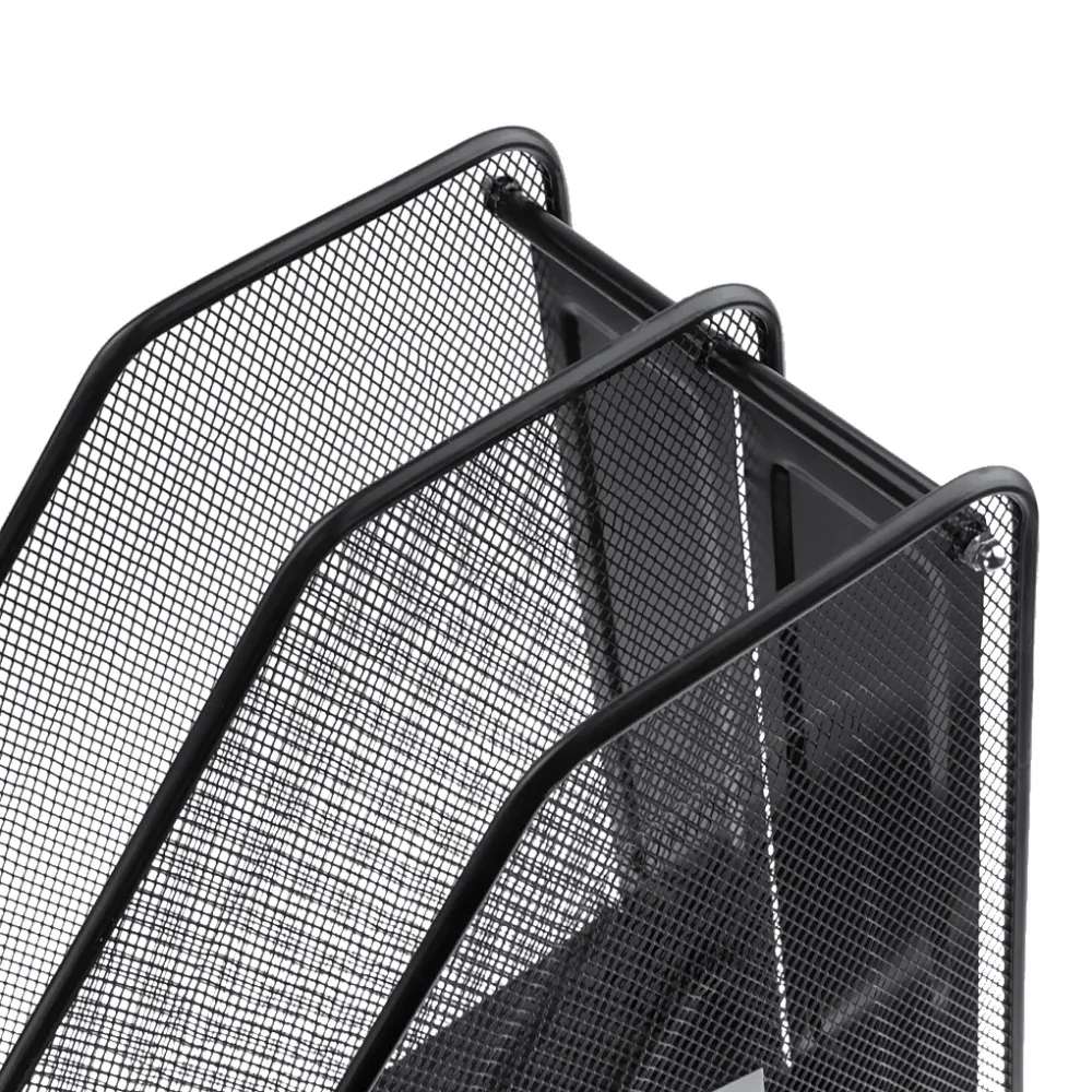 Металлическая сетка Desktop корзина резюме Папки и файлы держатели Отъемный